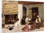 A Rug Bazaar, Tangier, 1878 by Edwin Lord Weeks