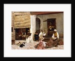 A Rug Bazaar, Tangier, 1878 by Edwin Lord Weeks