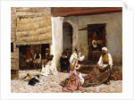 A Rug Bazaar, Tangier, 1878 by Edwin Lord Weeks