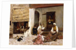 A Rug Bazaar, Tangier, 1878 by Edwin Lord Weeks