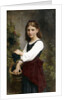 A Young Girl Holding a Basket of Grapes by Elizabeth Jane Gardner Bouguereau
