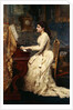 A Young Girl Playing a Piano, 1891 by Charles Edouard de Beaumont