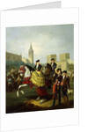 Elegant Figures in Seville by Manuel Barron y Carrillo
