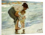 On the Beach, 1908 by Joaquin Sorolla y Bastida