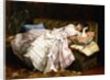 A Reclining Beauty, 1877 by Auguste Toulmouche