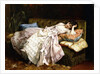 A Reclining Beauty, 1877 by Auguste Toulmouche