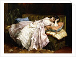 A Reclining Beauty, 1877 by Auguste Toulmouche