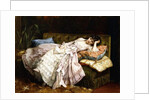 A Reclining Beauty, 1877 by Auguste Toulmouche