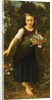 Little Girl by the Brook holding a Sheaf of Flowers, 1886 by William-Adolphe Bouguereau