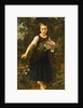 Little Girl by the Brook holding a Sheaf of Flowers, 1886 by William-Adolphe Bouguereau