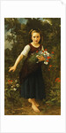 Little Girl by the Brook holding a Sheaf of Flowers, 1886 by William-Adolphe Bouguereau