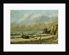 Two Boats on the Beach, by Gustave Courbet