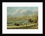 Two Boats on the Beach, by Gustave Courbet