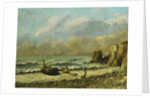 Two Boats on the Beach, by Gustave Courbet