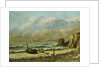 Two Boats on the Beach, by Gustave Courbet