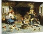 Grandfather's Visit by Eugenio Zampighi