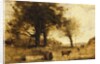 The Cows and the Well by Jean Baptiste Camille Corot