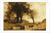 The Cows and the Well by Jean Baptiste Camille Corot