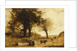 The Cows and the Well by Jean Baptiste Camille Corot
