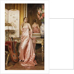 An Elegant Lady in an Interior by Joseph Frederick Charles Soulacroix