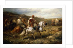 Bedouins on Route by Adolf Schreyer