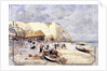 The Beach at Etretat, by Luigi Loir