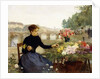 A Parisian Flower Market by Victor Gabriel Gilbert