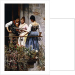 On the Balcony, 1889 by Eugen von Blaas