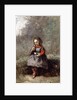 Mlle. Leotine Desavary holding a Dove, 1872 by Jean Baptiste Camille Corot