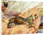 A Portrait of Sarah Bernhardt, Reclining in a Chinois Interior by Georges Marie Rochegrosse