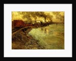 Freight Train, Dusk by Fritz Thaulow