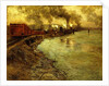 Freight Train, Dusk by Fritz Thaulow