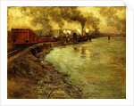 Freight Train, Dusk by Fritz Thaulow