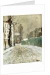 Back Street, Montmartre by Fritz Thaulow