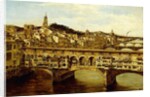 A View of the Ponte Vecchio, Florence, by Antonietta Brandeis