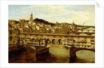 A View of the Ponte Vecchio, Florence, by Antonietta Brandeis