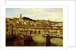 A View of the Ponte Vecchio, Florence, by Antonietta Brandeis