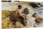Boy in the Breakers, Javea, 1900 by Joaquin Sorolla y Bastida