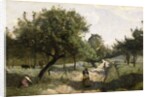 Path with Apple Trees, 1850-60 by Jean Baptiste Camille Corot