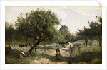 Path with Apple Trees, 1850-60 by Jean Baptiste Camille Corot