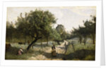 Path with Apple Trees, 1850-60 by Jean Baptiste Camille Corot