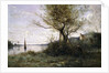 Boat at the Edge of the Island by Jean Baptiste Camille Corot