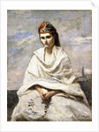 A Young Greek with a white shawl, c.1868-70 by Jean Baptiste Camille Corot