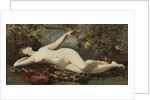 Reclining Nude with Tambourine by Etienne Leroy