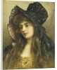 A Young Beauty in a Black Hat by Albert Lynch
