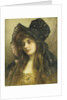 A Young Beauty in a Black Hat by Albert Lynch