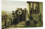 After the Protestant Church Service, 1872 by Gustave Brion