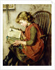 A Young Girl Reading, 1890 by Charlotte Weeks