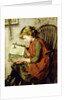 A Young Girl Reading, 1890 by Charlotte Weeks