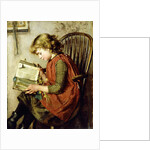 A Young Girl Reading, 1890 by Charlotte Weeks
